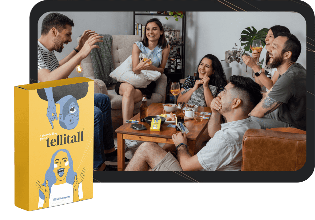 conversation card game tellitall